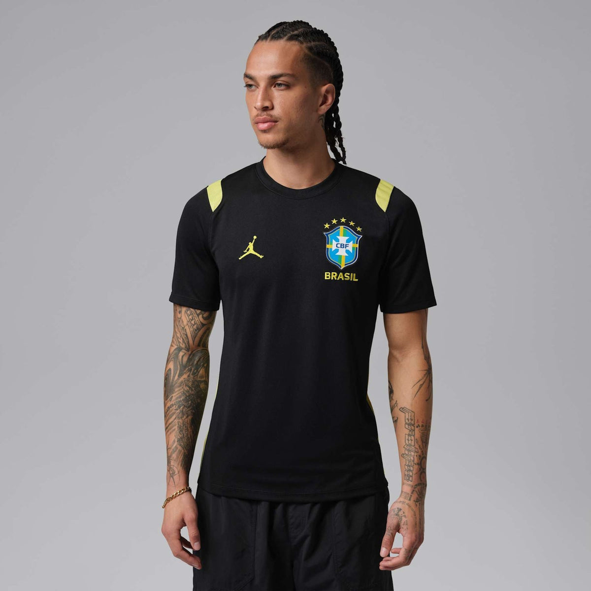 Camiseta Brasil Jordan Academy Pro 2026 Treino Masculina