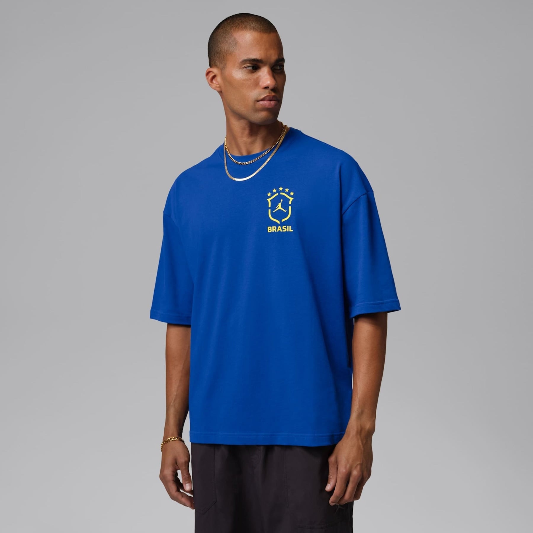 Camiseta Brasil Air Jordan 85 Oversized Masculina