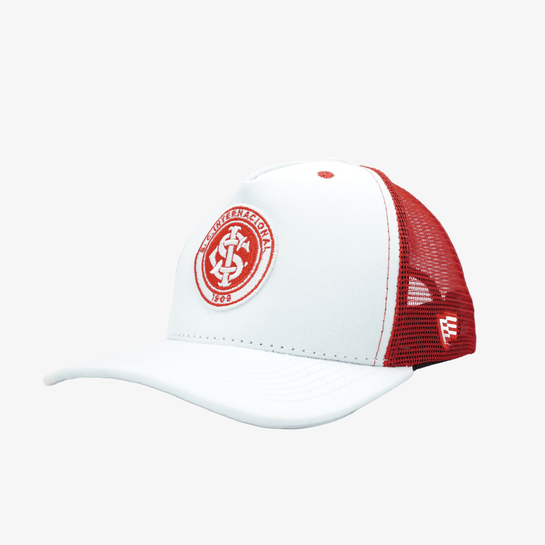 Boné Trucker Internacional Tela - Branco
