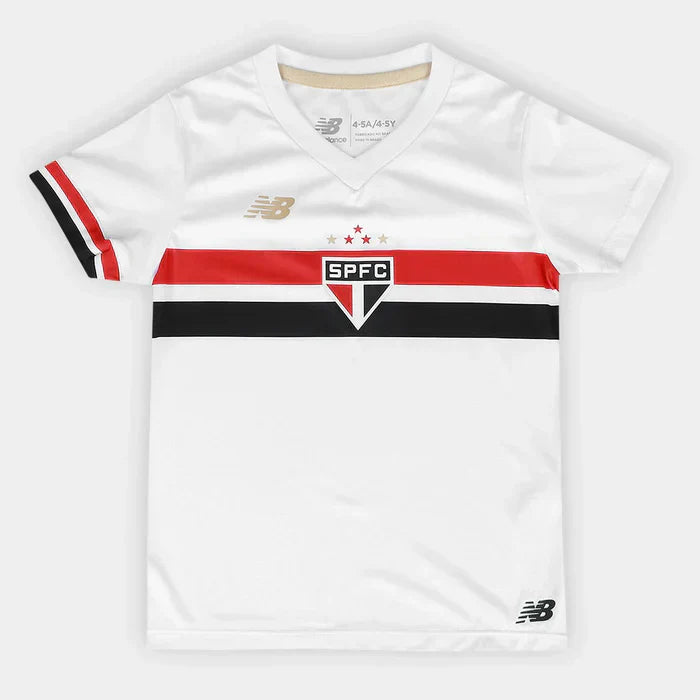 Conjunto Infantil São Paulo I 25/26 – Branco
