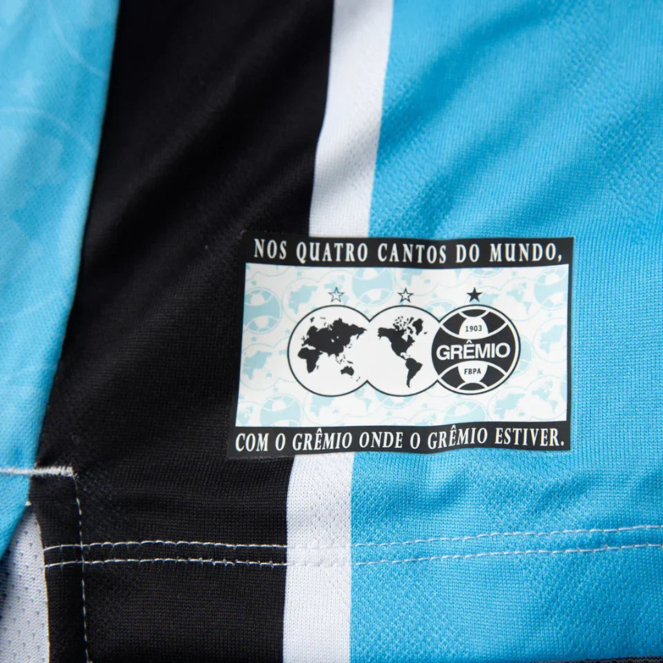 Camisa Grêmio I 25/26 - Jogador Masculina - Azul e Preta