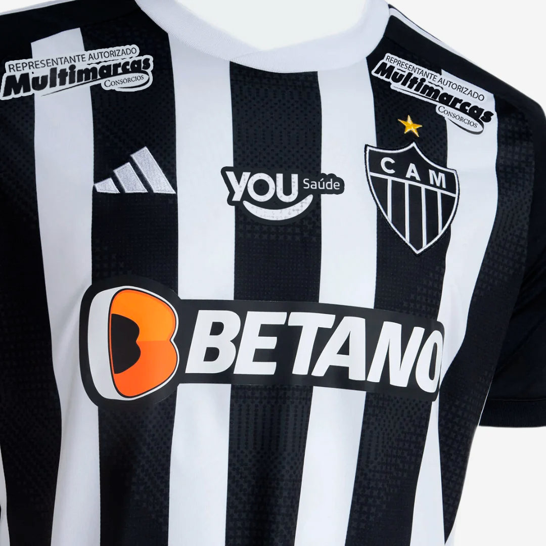 Camisa Adidas Atlético Mineiro 2024/25 I Com Patrocínios