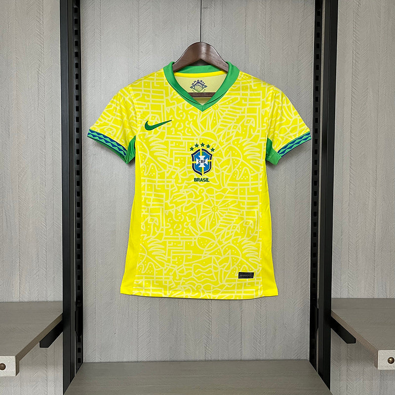 Camisa Feminina Seleção Brasil l 24/25 Nike - Amarelo