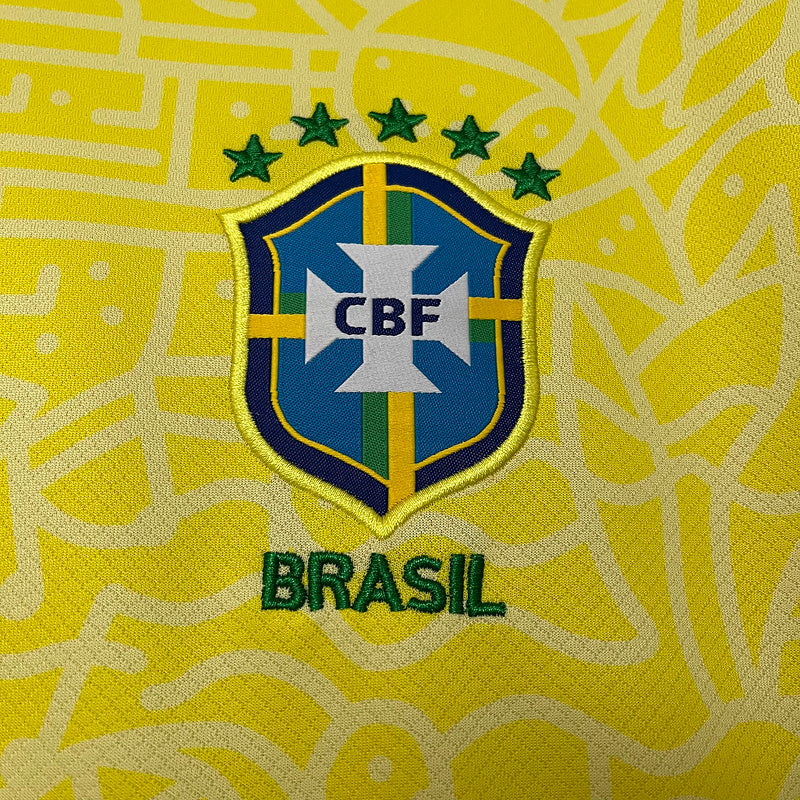 Camisa Feminina Seleção Brasil l 24/25 Nike - Amarelo