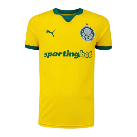 Camisa Palmeiras III 25/26 - Torcedor Masculina - Verde e Amarela