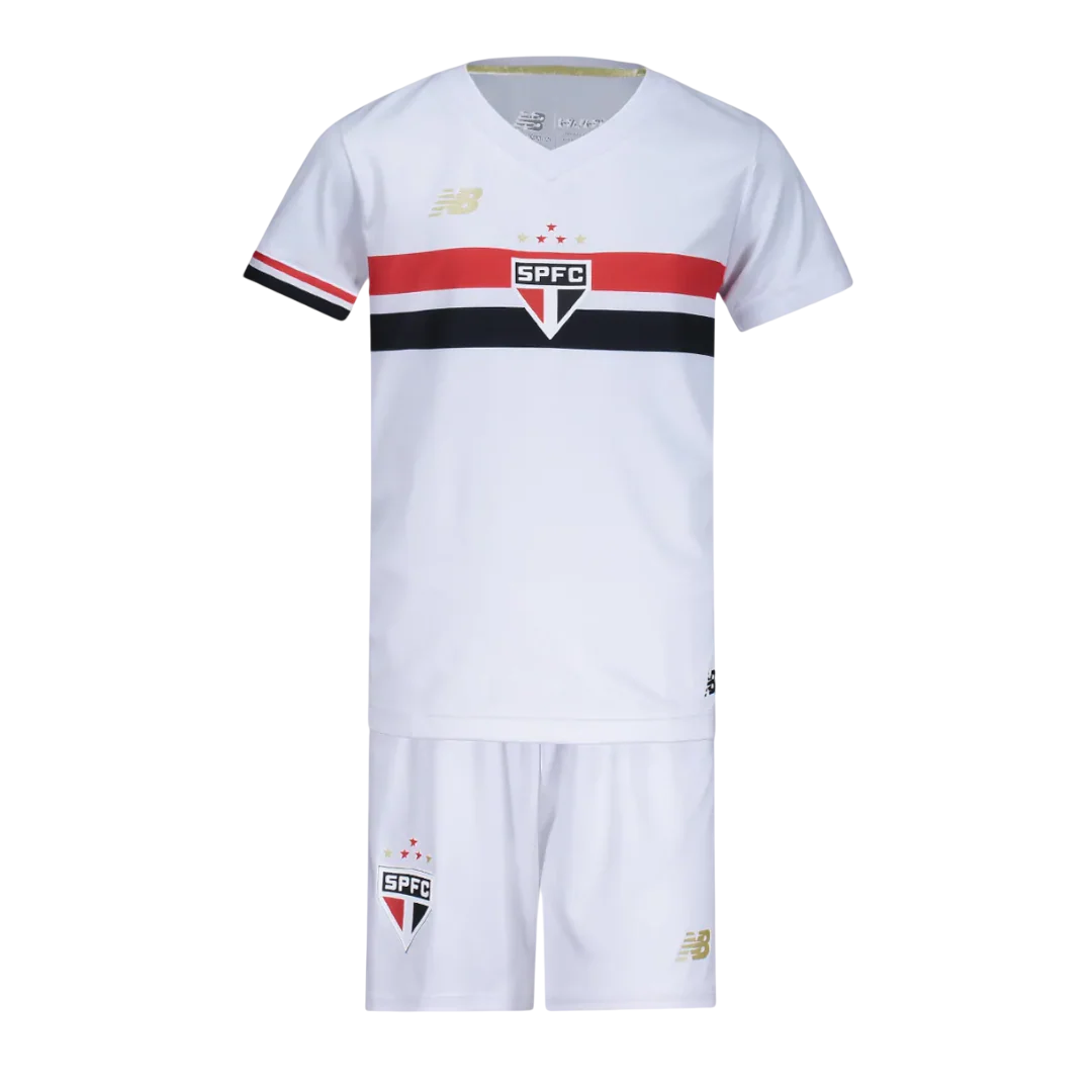 Conjunto Infantil São Paulo I 25/26 – Branco