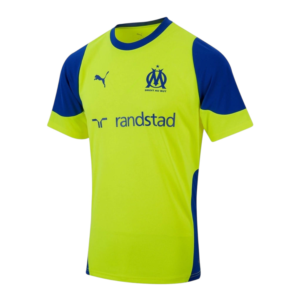 Camisa Olympique Marseille Treino 25/26 - Torcedor Puma Masculina - Verde e azul