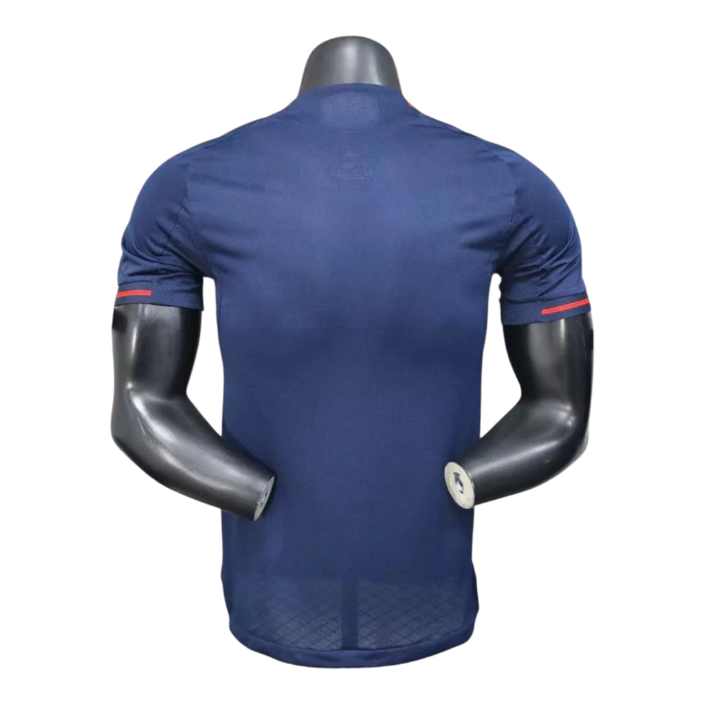 Camisa Lyon II 25/26 - Jogador Adidas Masculina - Azul e vermelha