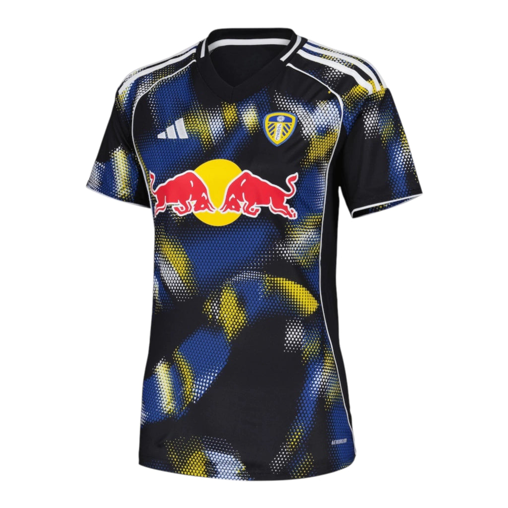 Camisa Leeds III 25/26 - Torcedor Adidas Feminina - Preta com detalhes em azul e amarelo