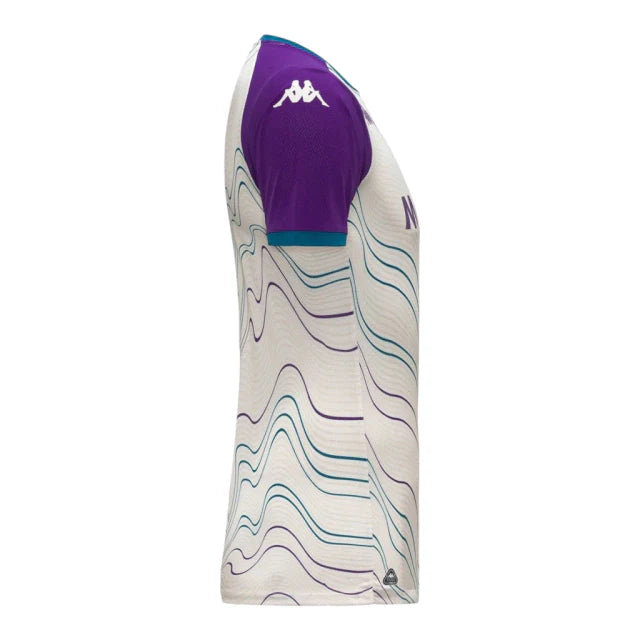 Camisa Fiorentina Pré-jogo I 25/26 - Torcedor Kappa Masculina - Branca e roxa