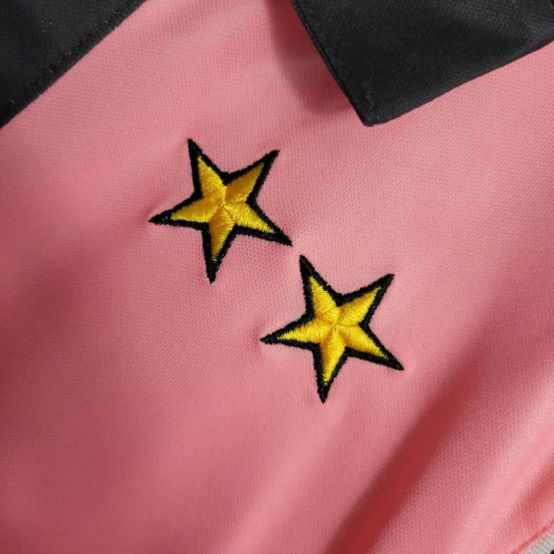 Camisa Retrô Juventus II 1997/1998 manga longa - Kappa Masculina - Rosa