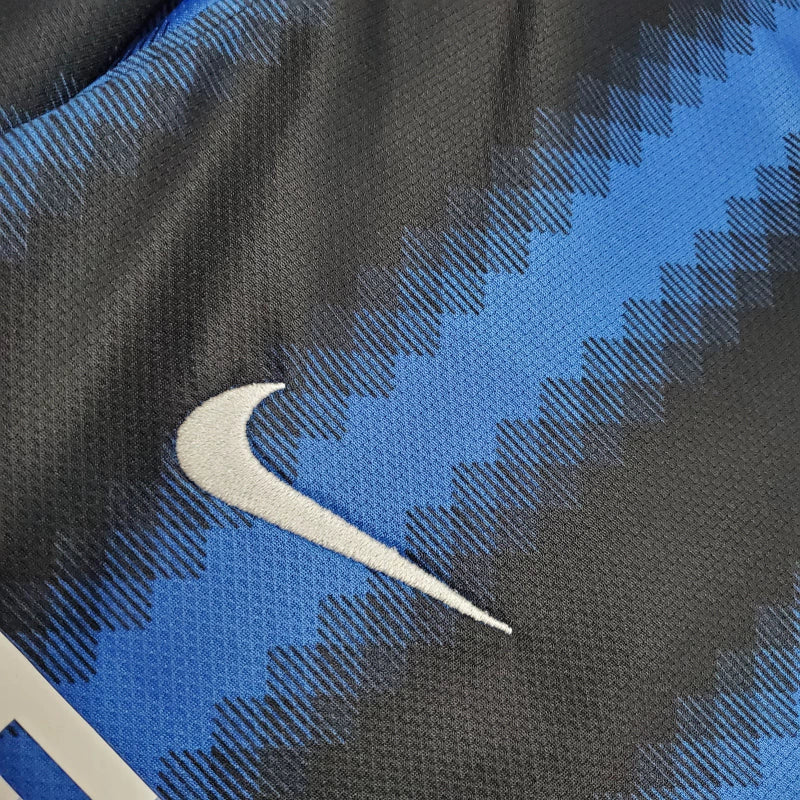 Camisa Retrô Inter de Milão I 2010/2011 manga longa - Masculina Nike - Azul e preta