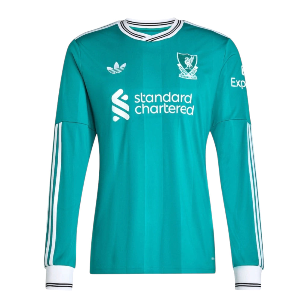 Camisa Liverpool III 25/26 manga longa - Torcedor Adidas Masculina - Verde