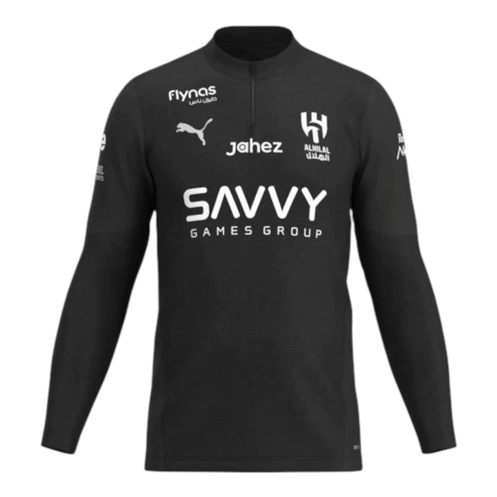 Camisa Al-Hilal Treino 25/26 manga longa - Torcedor Puma Masculina - Preta