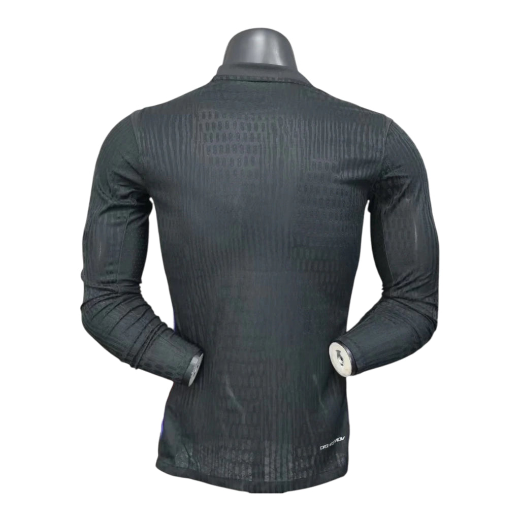 Camisa Seleção Inglaterra II 25/26 manga longa - Jogador Nike Masculina - Preta