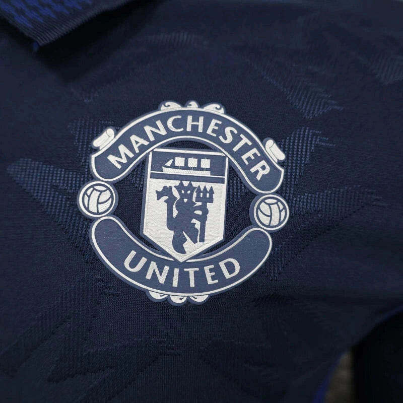 Camisa Manchester United II 24/25 manga longa - Jogador Adidas Masculina - Azul