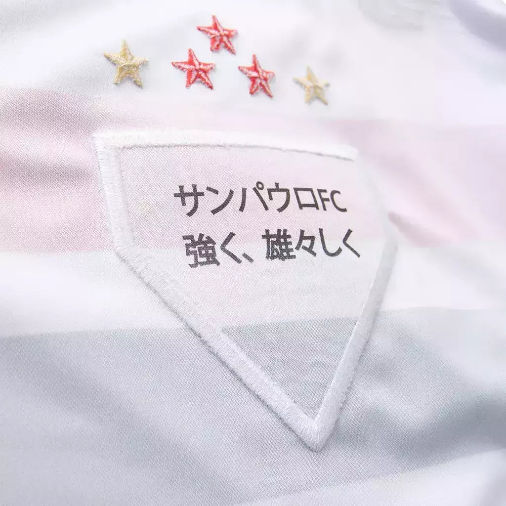 Camisa São Paulo I 25/26 manga longa - Torcedor New Balance Masculina - Branca com detalhes em vermelho e preto