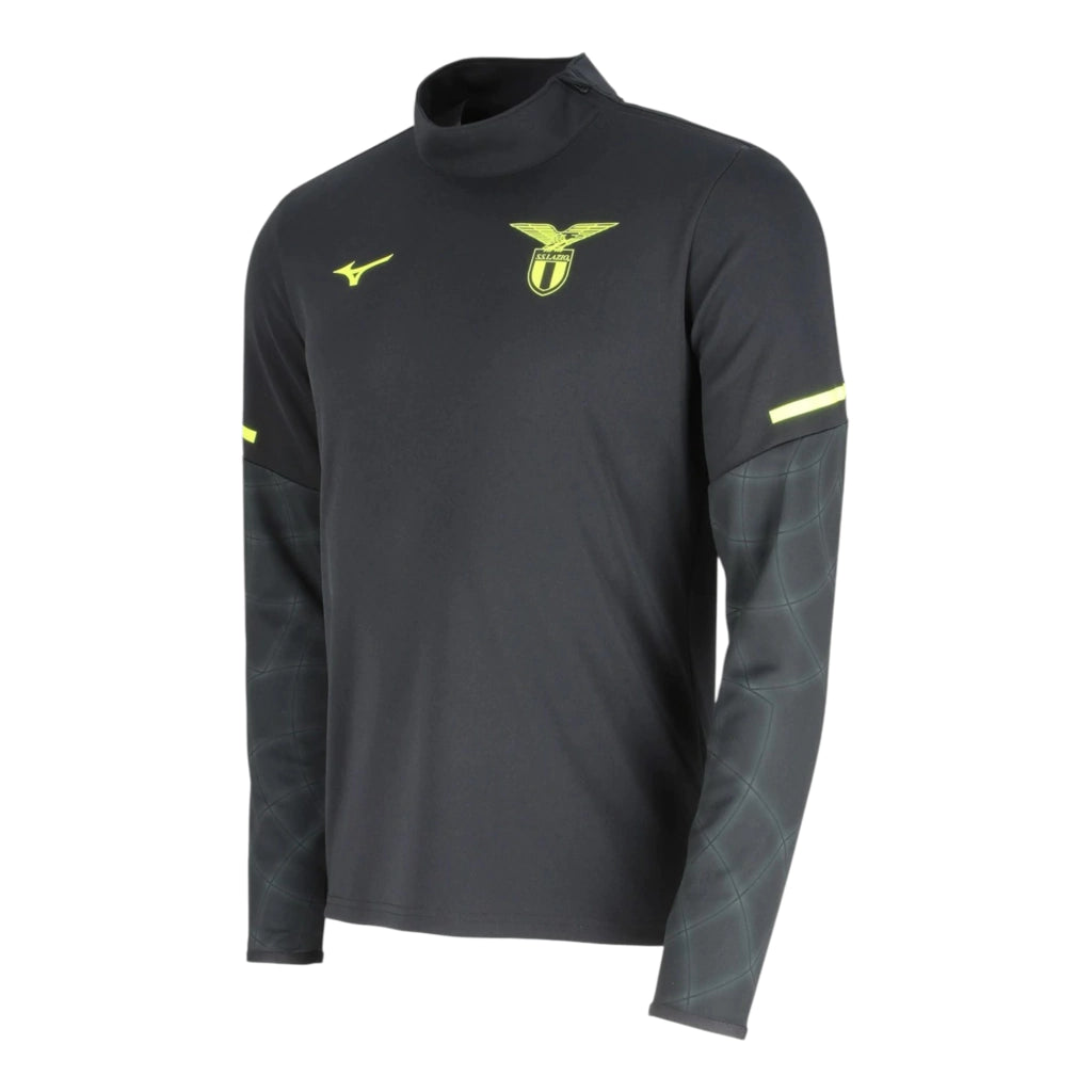 Camisa Lazio Treino 25/26 manga longa - Torcedor Mizuno Masculina - Preta