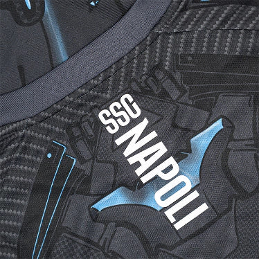 Camisa Napoli Treino 25/26 - Torcedor EA7 Masculina - Cinza com detalhes em azul