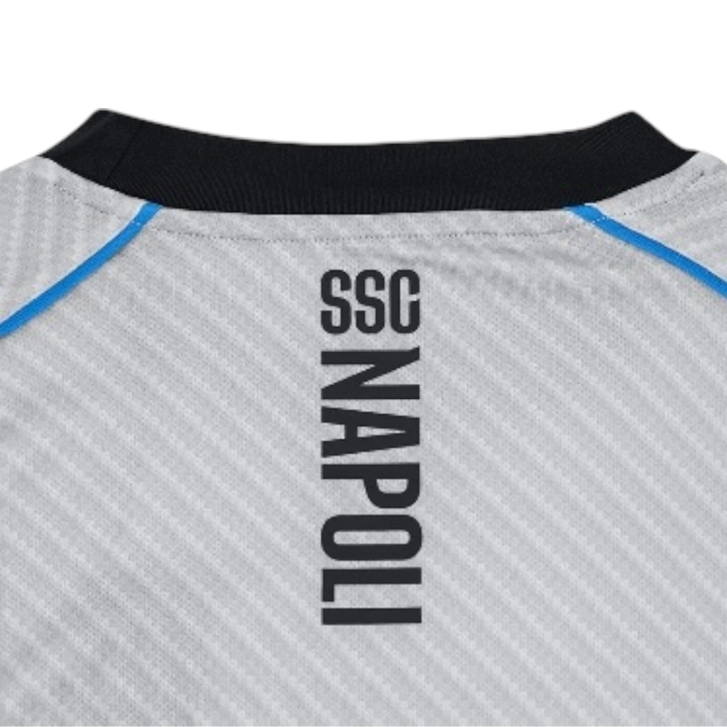 Camisa Napoli Treino 25/26 - Torcedor EA7 Masculina - Branca e cinza