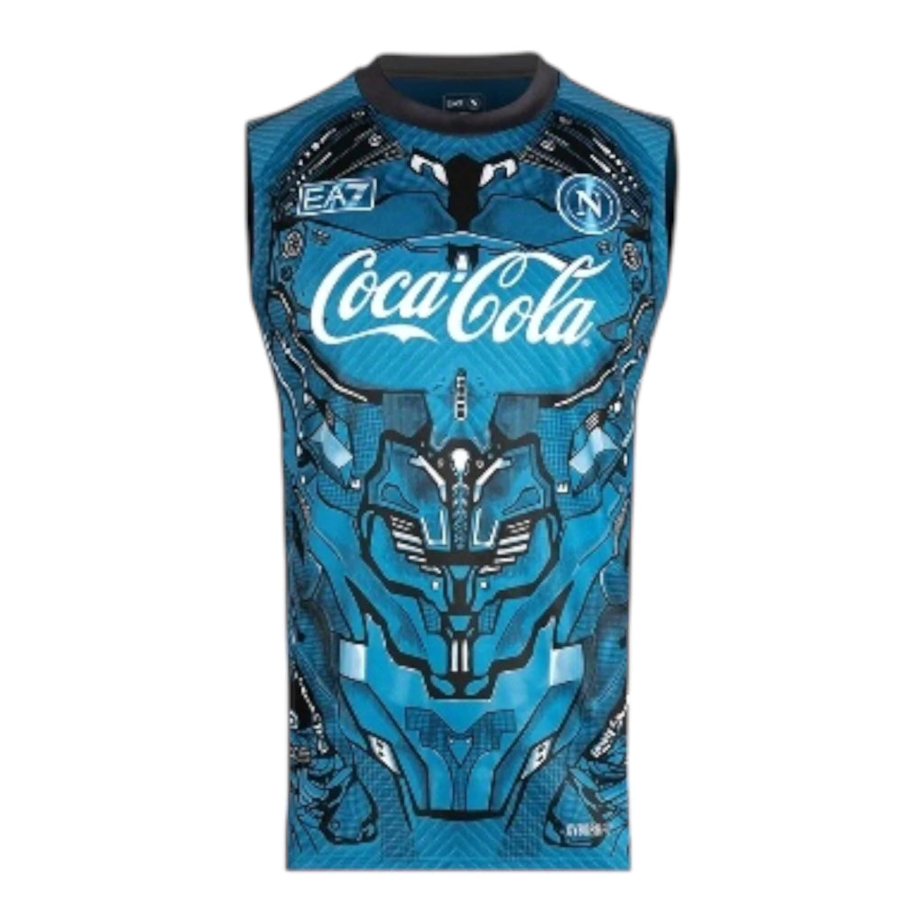 Camisa Regata Napoli Treino 25/26 - Torcedor EA7 Masculina - Azul