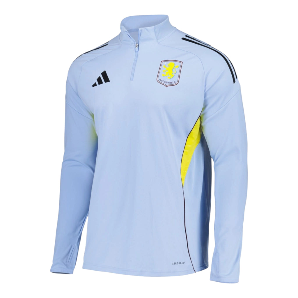 Camisa Aston Villa Treino 25/26 manga longa - Torcedor Adidas Masculina - Azul