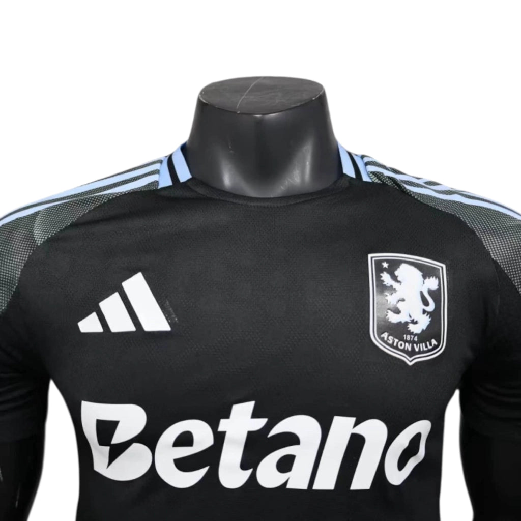 Camisa Aston Villa II 25/26 - Jogador Adidas Masculina - Preta e cinza