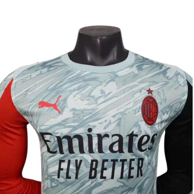 Camisa AC Milan Goleiro I 25/26 manga longa - Jogador Puma Masculina - Azul
