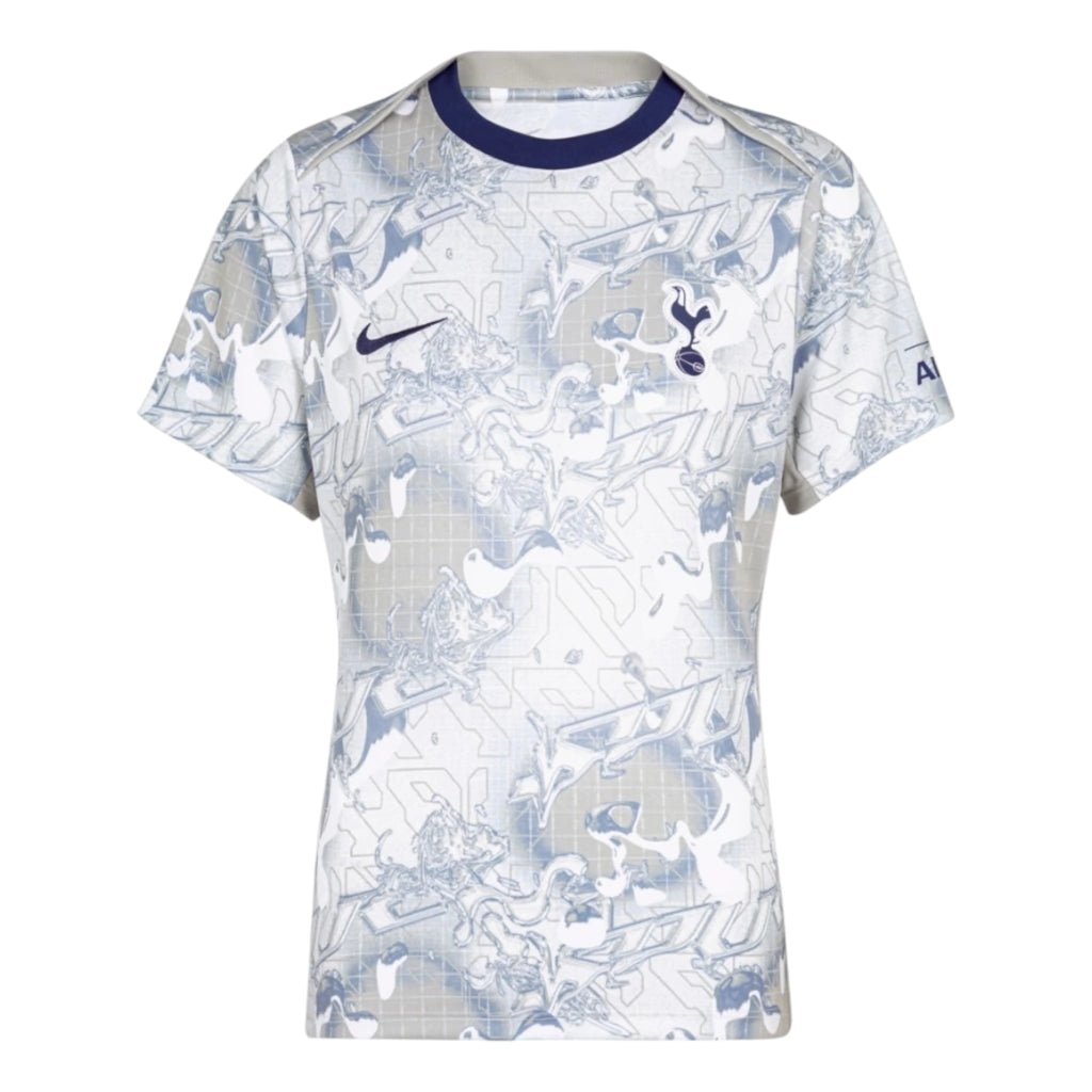 Camisa Tottenham Pré-jogo I 25/26 - Torcedor Nike Masculina - Branca com detalhes em azul e cinza