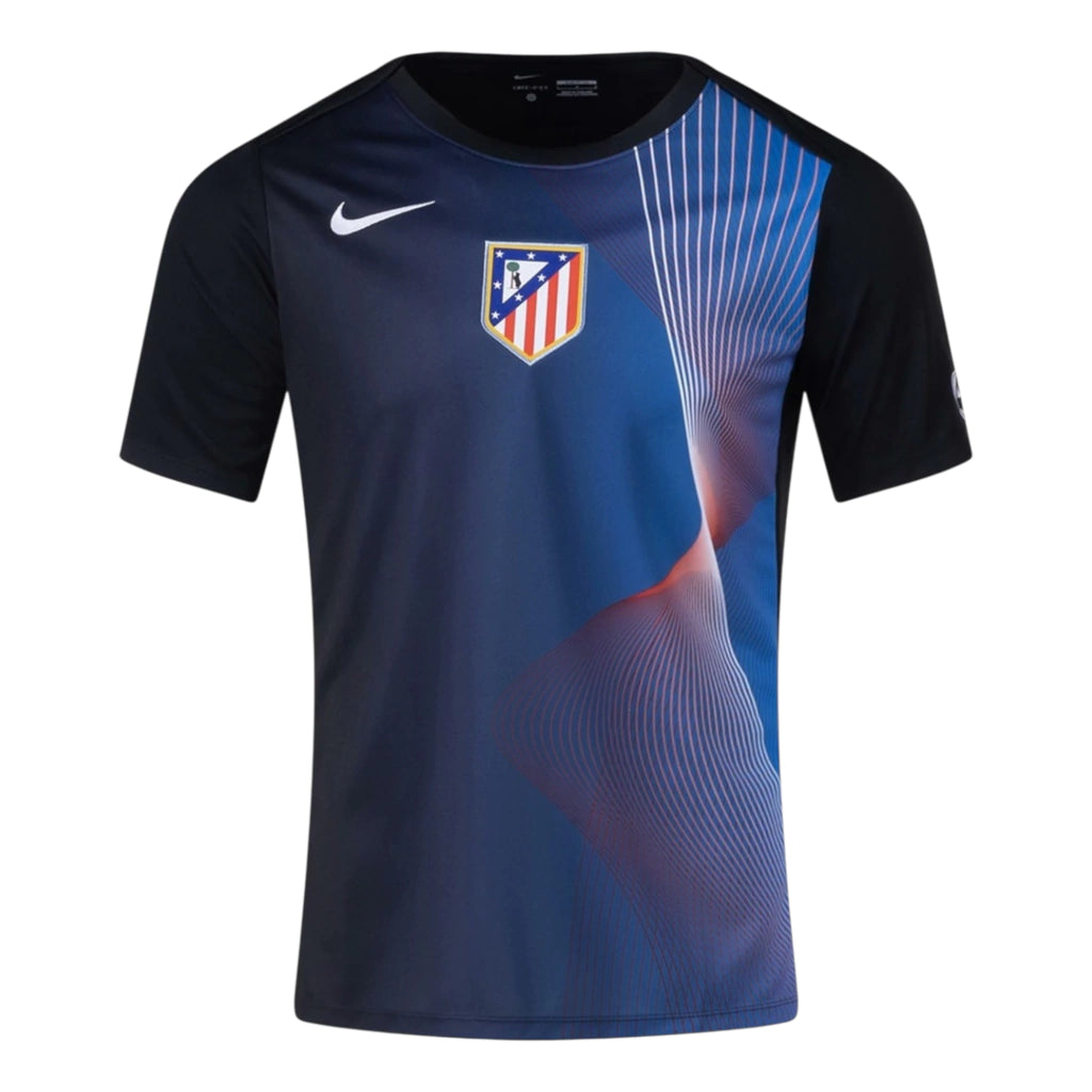 Camisa Atlético de Madrid Pré-jogo III 25/26 - Torcedor Nike Masculina - Azul