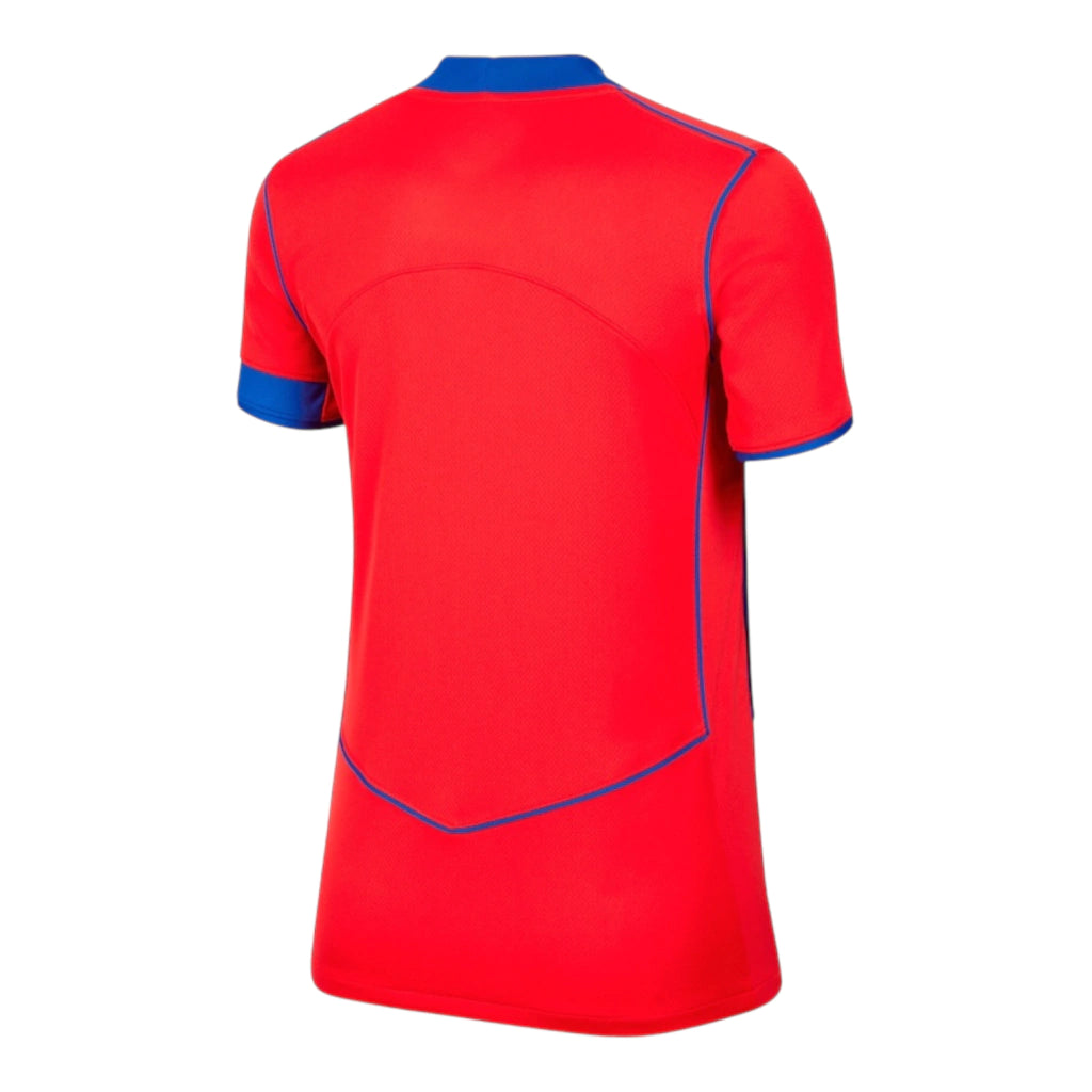 Camisa Paris Saint-Germain III 25/26 - Torcedor Nike Feminina - Vermelha e azul