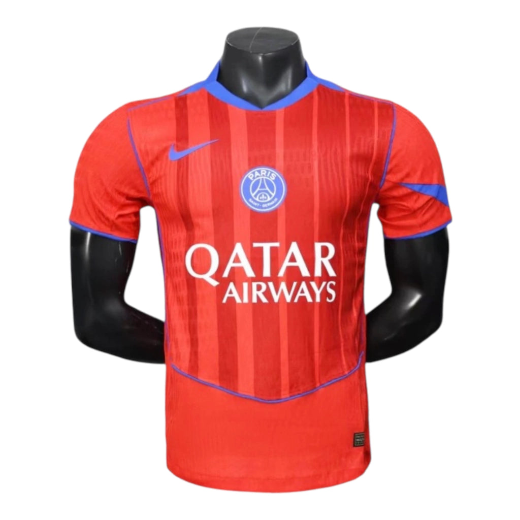 Camisa Paris Saint-German III 25/26 - Jogador Nike Masculina - Vermelha e azul