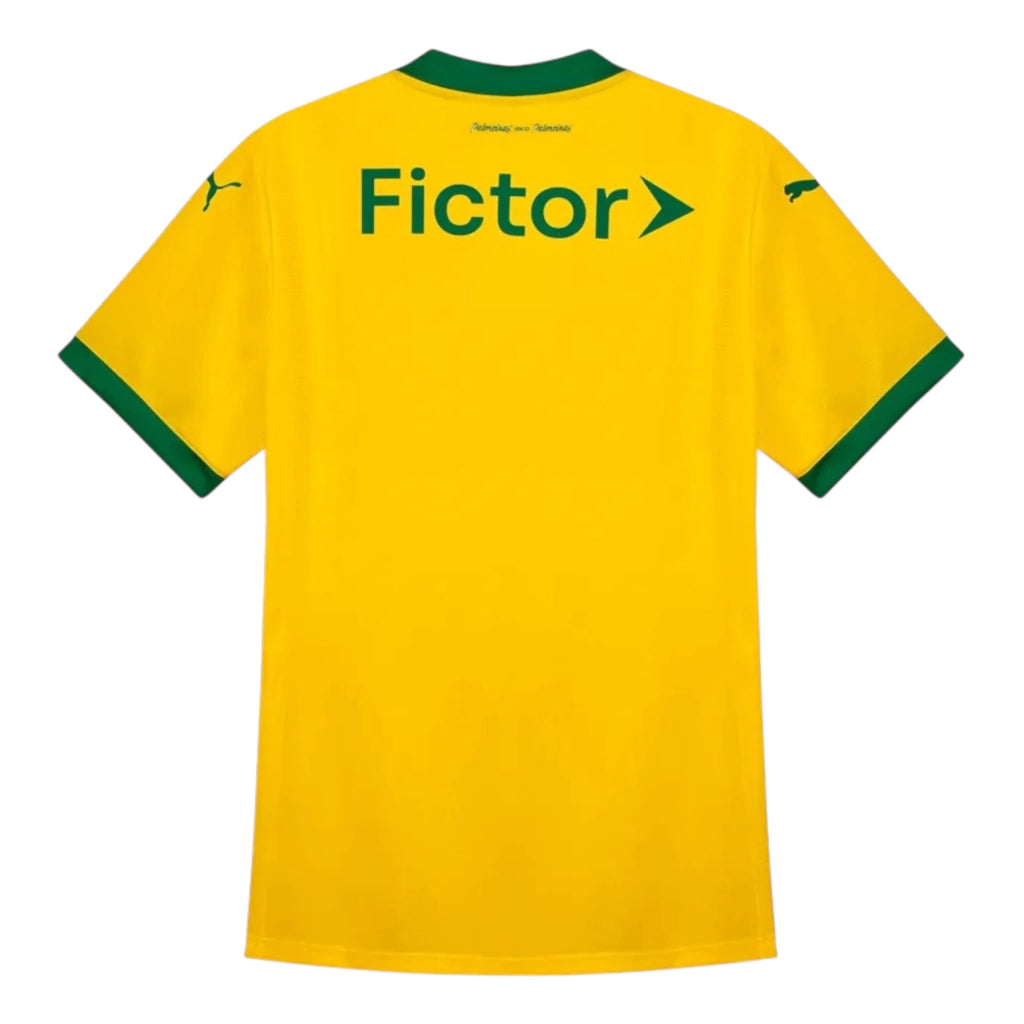 Camisa Palmeiras III 25/26 - Torcedor Puma Feminina - Amarela e verde