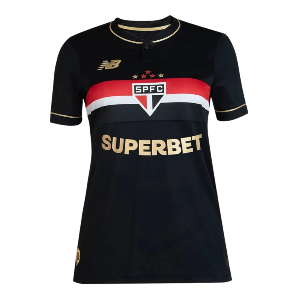 Camisa São Paulo III 25/26 - Torcedor New Balance Feminina - Preta