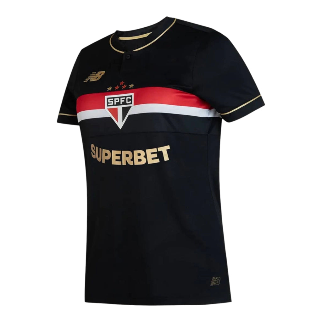 Camisa São Paulo III 25/26 - Torcedor New Balance Feminina - Preta