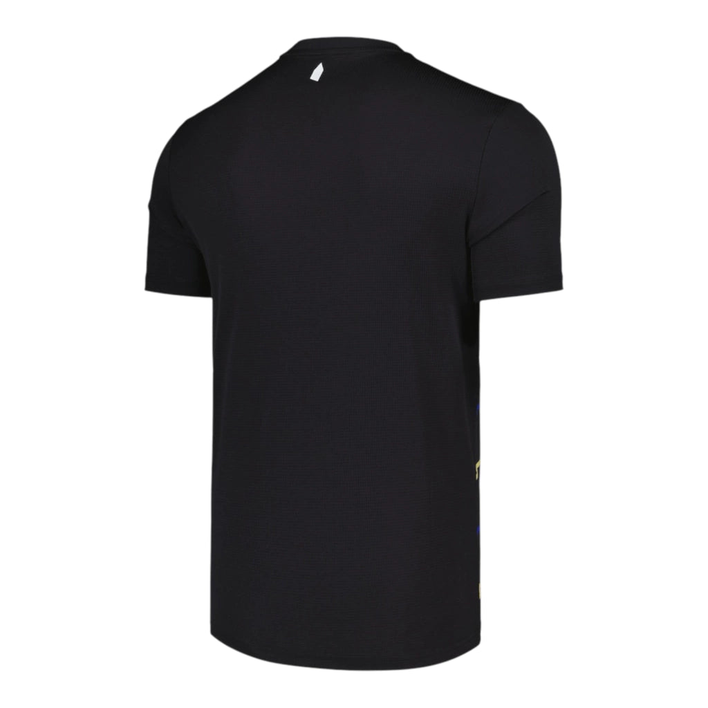 Camisa Everton III 25/26 - Torcedor Castore Masculina - Preta com detalhes em azul e amarelo