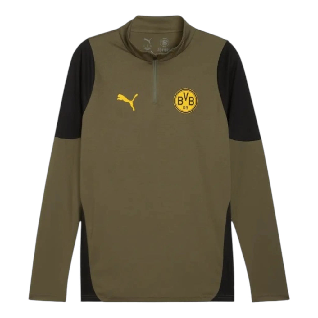 Camisa Borussia Dortmund Treino 25/26 manga longa - Torcedor Puma Masculina - Verde