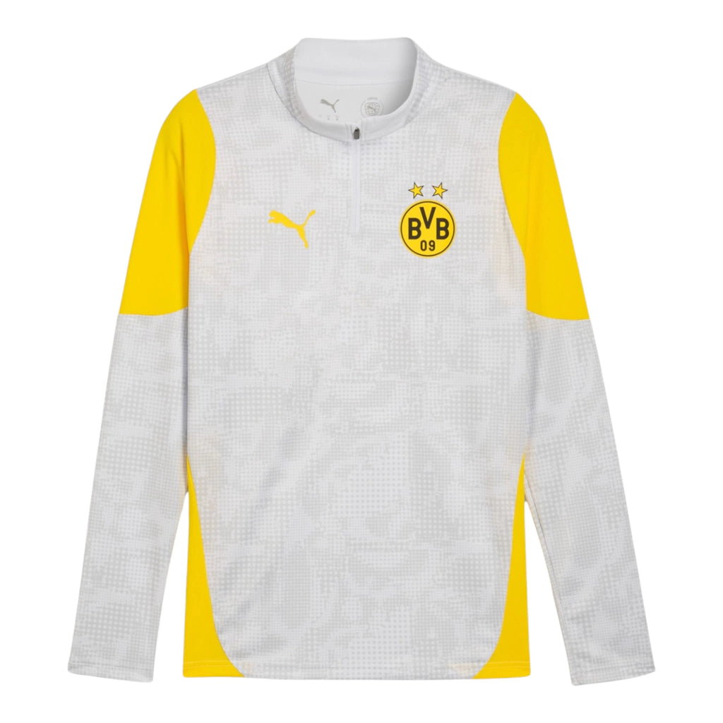 Camisa Borussia Dortmund Treino 25/26 manga longa - Torcedor Puma Masculina - Branca e amarela - (cópia)