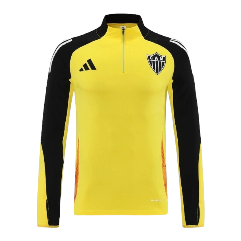 Camisa Atlético Mineiro 25/26 manga longa - Torcedor Adidas Masculina - Amarela com detalhes em preto e laranja