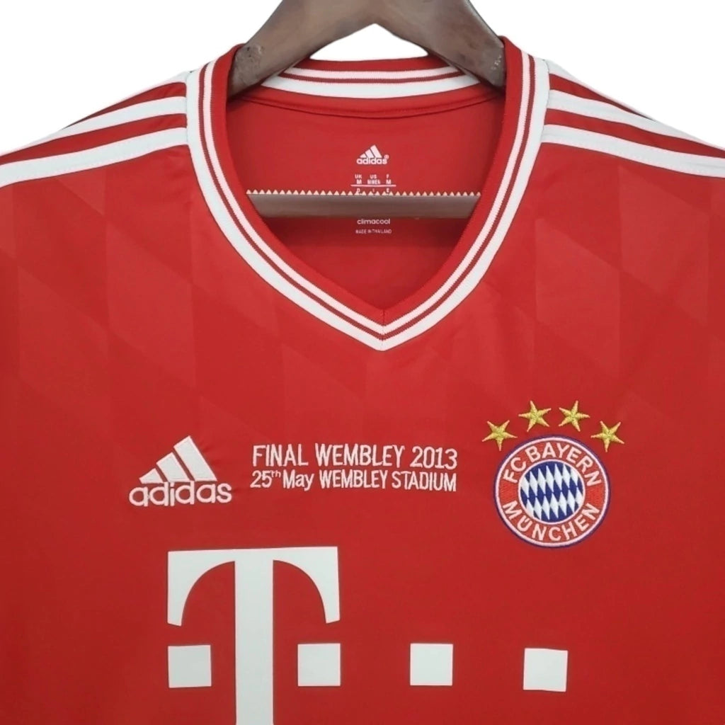Camisa Retrô Bayern de Munique I 2013/2014 manga longa - Masculina Adidas - Vermelha