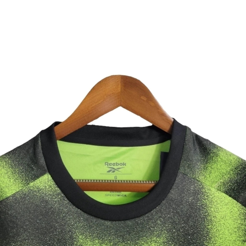 Camisa Botafogo 23/24 manga longa - Torcedor Reebok Masculina - Verde com detalhes em preto