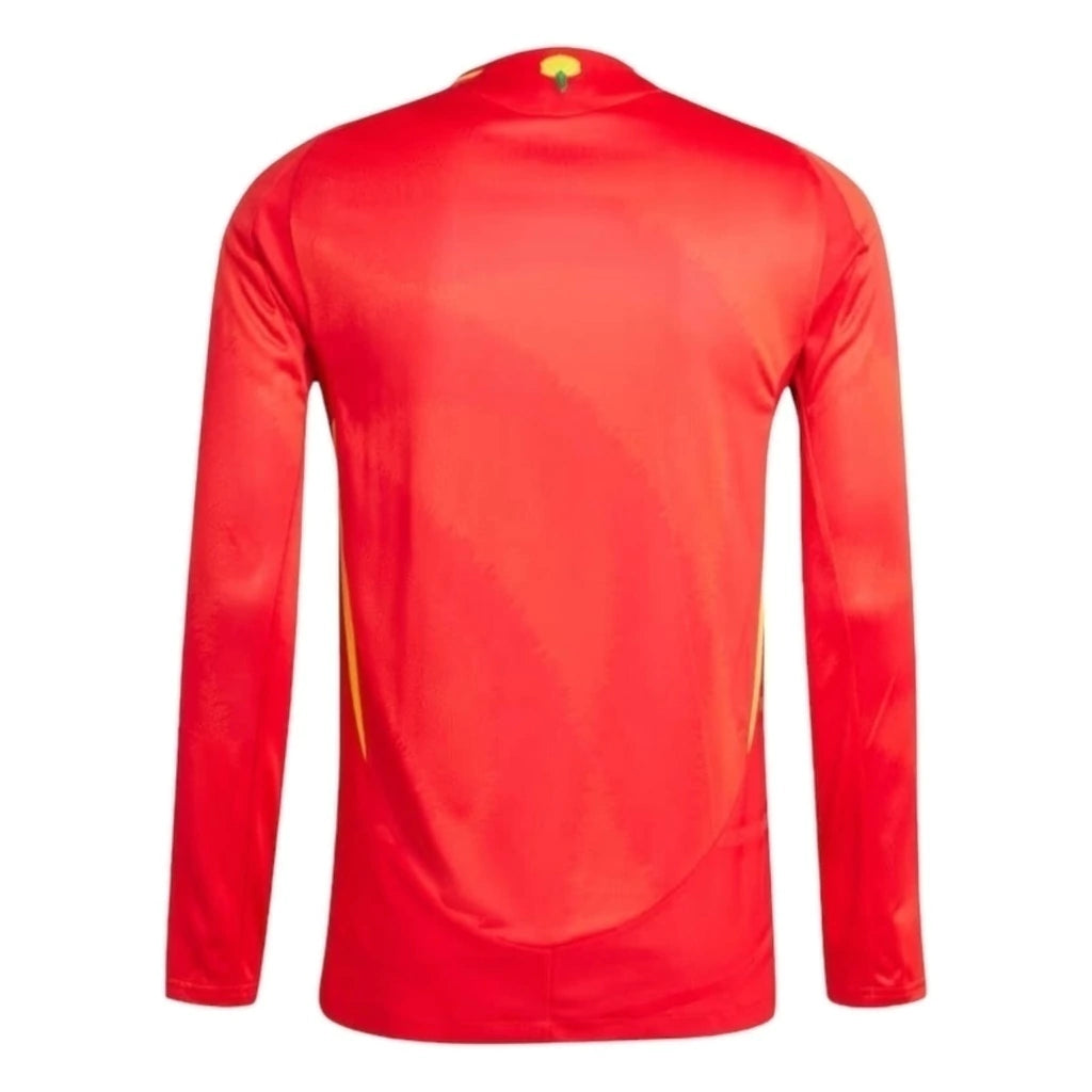 Camisa Seleção da Espanha I 24/25 manga longa - Torcedor Adidas Masculina - Vermelha