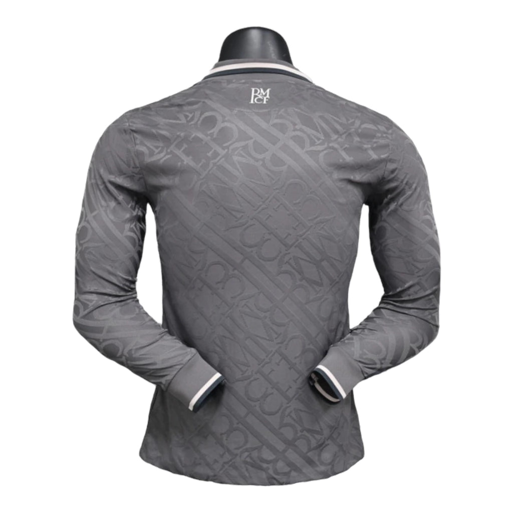 Camisa Real Madrid III manga longa 24/25 - Jogador Adidas Masculina - Cinza