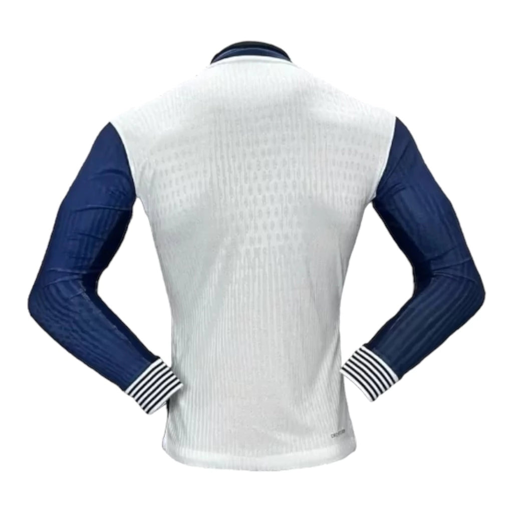 Camisa Tottenham I 24/25 manga longa - Jogador Nike Masculina - Branca e azul