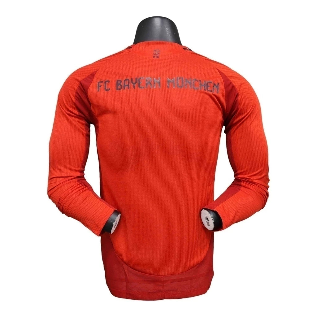 Camisa Bayern de Munique I 24/25 manga longa - Jogador Adidas Masculina - Vermelha