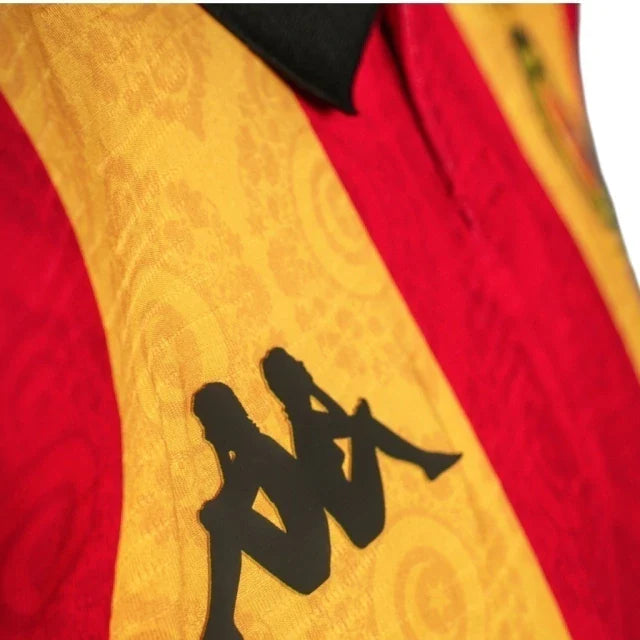 Camisa Espérance de Tunis I 25/26 - Torcedor Kappa Masculina - Amarela e vermelha