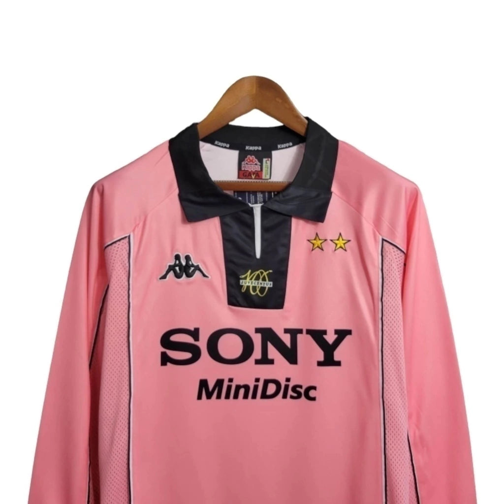 Camisa Retrô Juventus II 1997/1998 manga longa - Kappa Masculina - Rosa