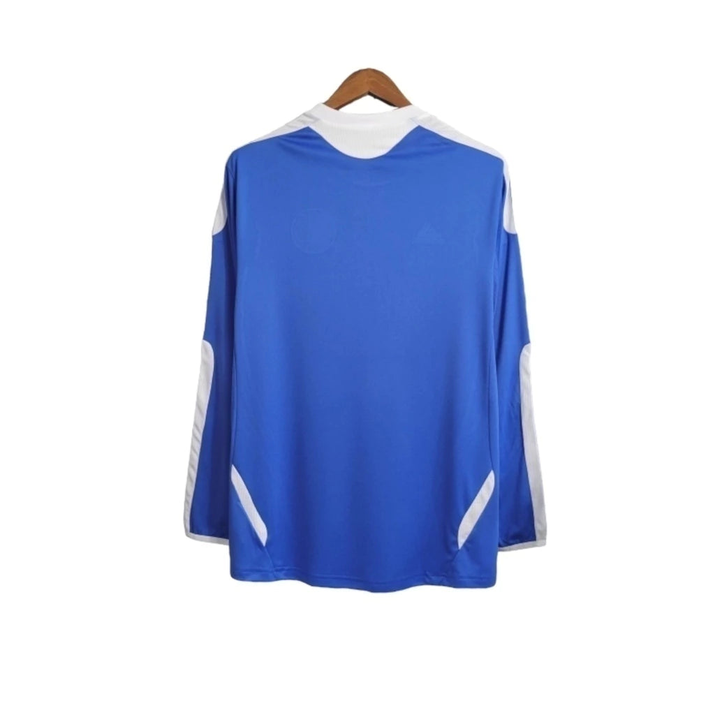Camisa Retrô Chelsea I 2011/2012 manga longa - Masculina Adidas - Azul com detalhes em branco