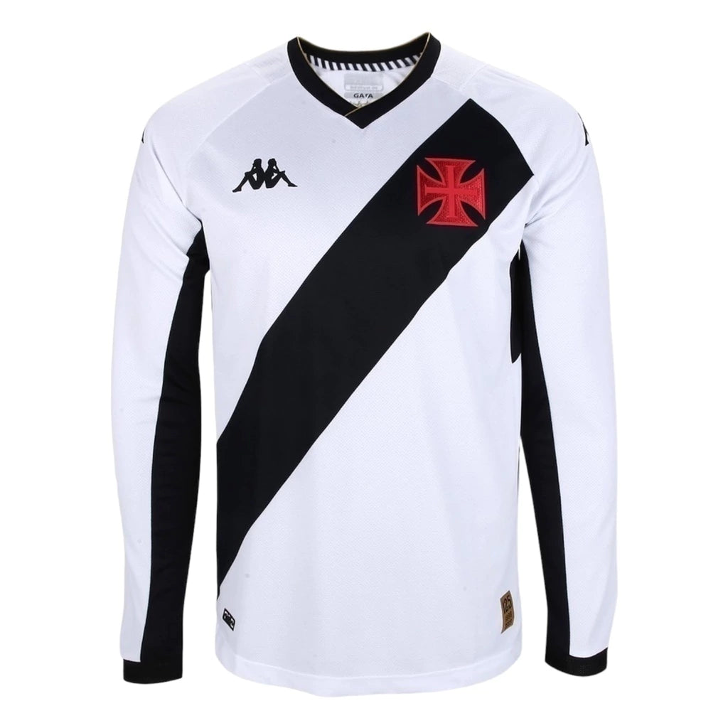 Camisa Vasco da Gama II 23/24 manga longa - Torcedor Kappa Masculina - Branca