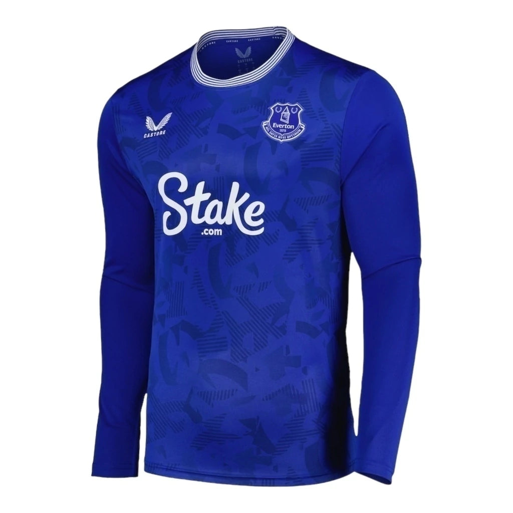 Camisa Everton I 24/25 manga longa - Torcedor Castore Masculina - Azul